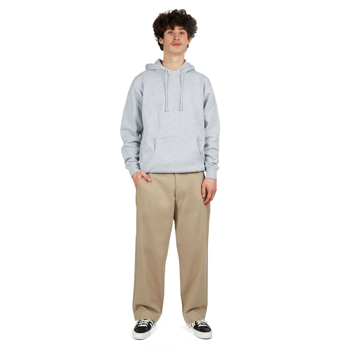 【Anyone more】Kaji Khaki Gray Wide Pants CCS Wide Leg Chino Pants - Khaki