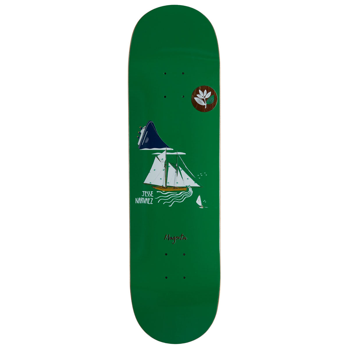 Magenta Jesse Narvaez Nautic Series Skateboard Deck - 8.40