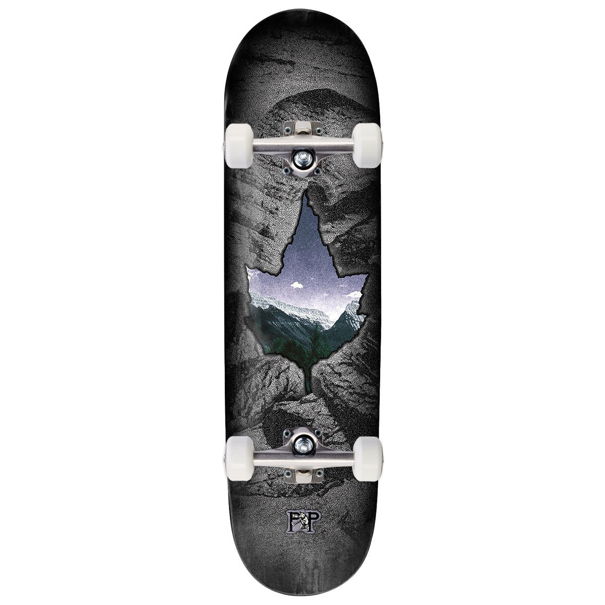 Passport Cave In Leaf Skateboard Complete - 8.375