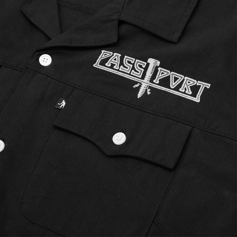 Passport Screwed Casual Shirt - Black