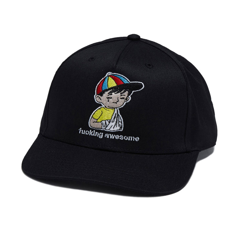 Fucking Awesome Embroidered Wanto Kid Hat - Black