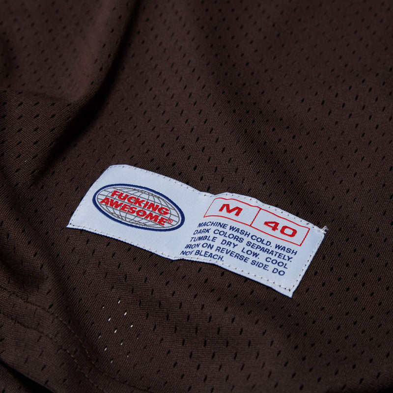 Fucking Awesome Stamp Logo Practice Jersey - Brown