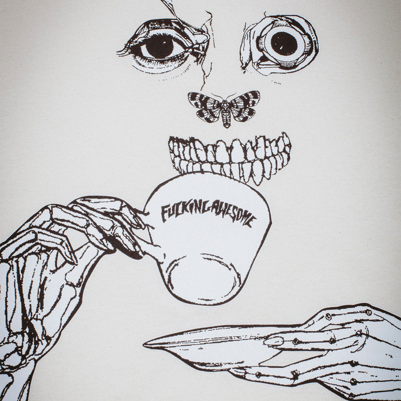 Fucking Awesome Teethface T-Shirt - Cream