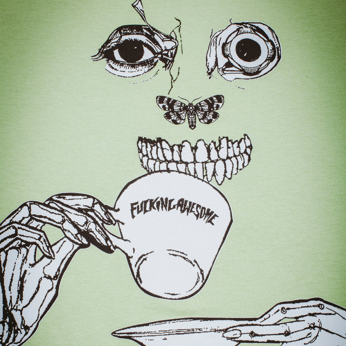 Fucking Awesome Teethface T-Shirt - Lime – CCS