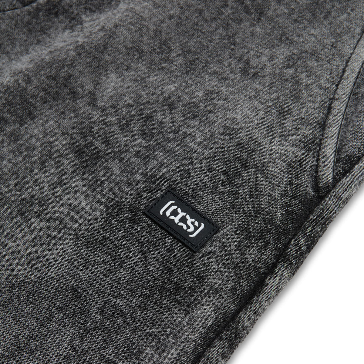 CCS Logo Rubber Patch Sweat Pants - Mineral Wash Black image 3