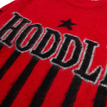 Hoddle Star Above Mohair Sweater - Red