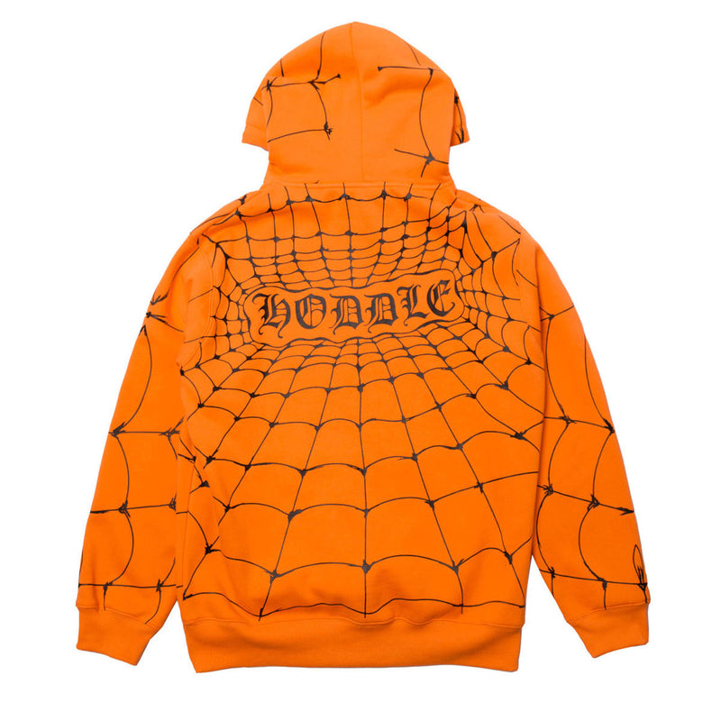 Hoddle Web Hoodie - Orange
