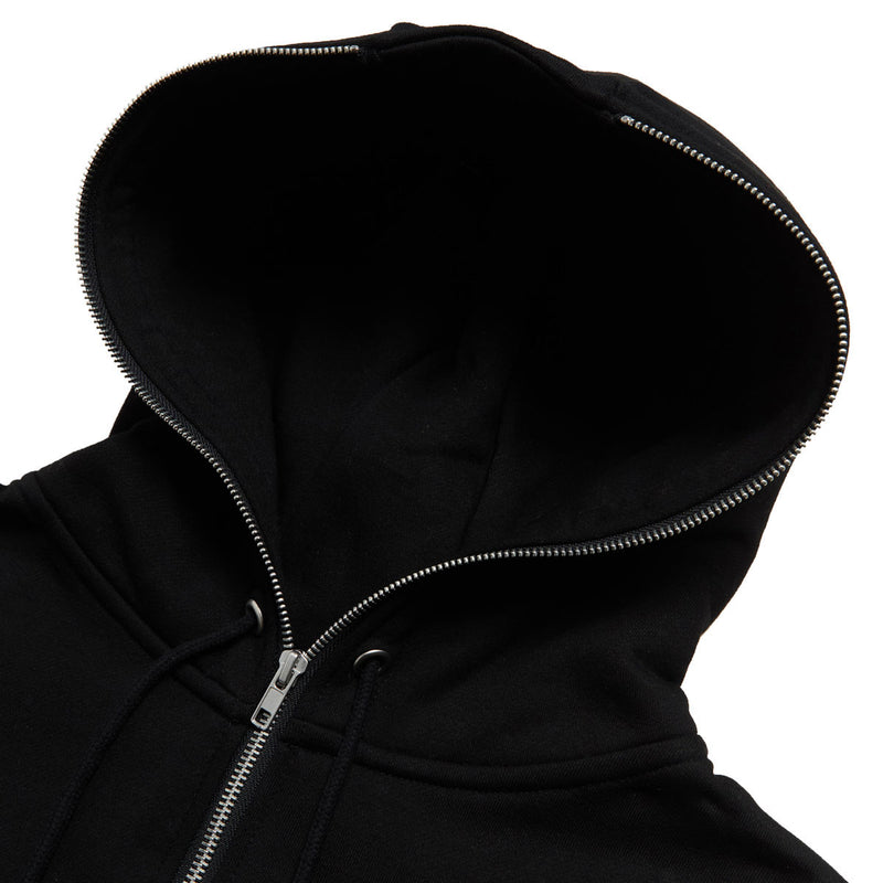 Hoddle Full Zip Hoodie - Black