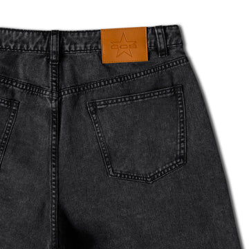 CCS 97 Star Denim Shorts - Acid Wash Black