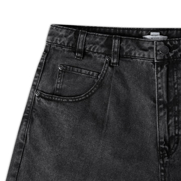 CCS 97 Star Denim Shorts - Acid Wash Black