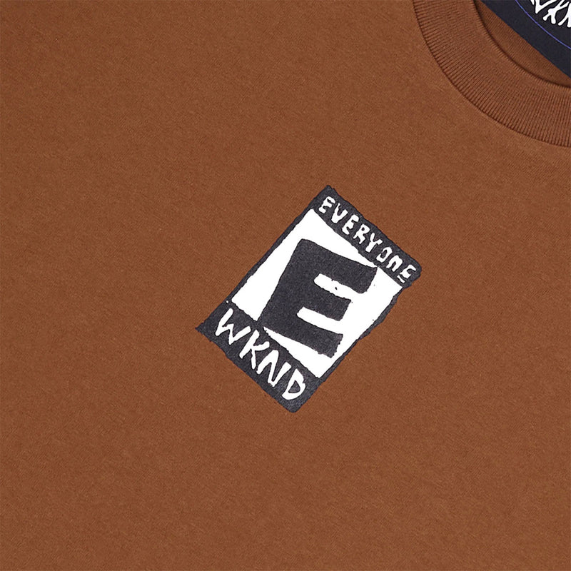 WKND E Is For Everyone T-Shirt - Brown