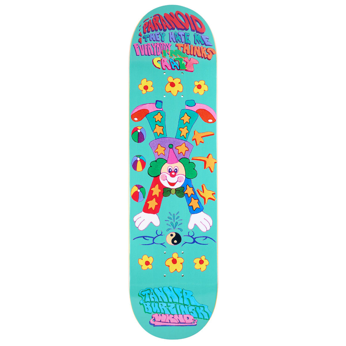 WKND Paranoid Tanner Burzinski Skateboard Deck - 8.25