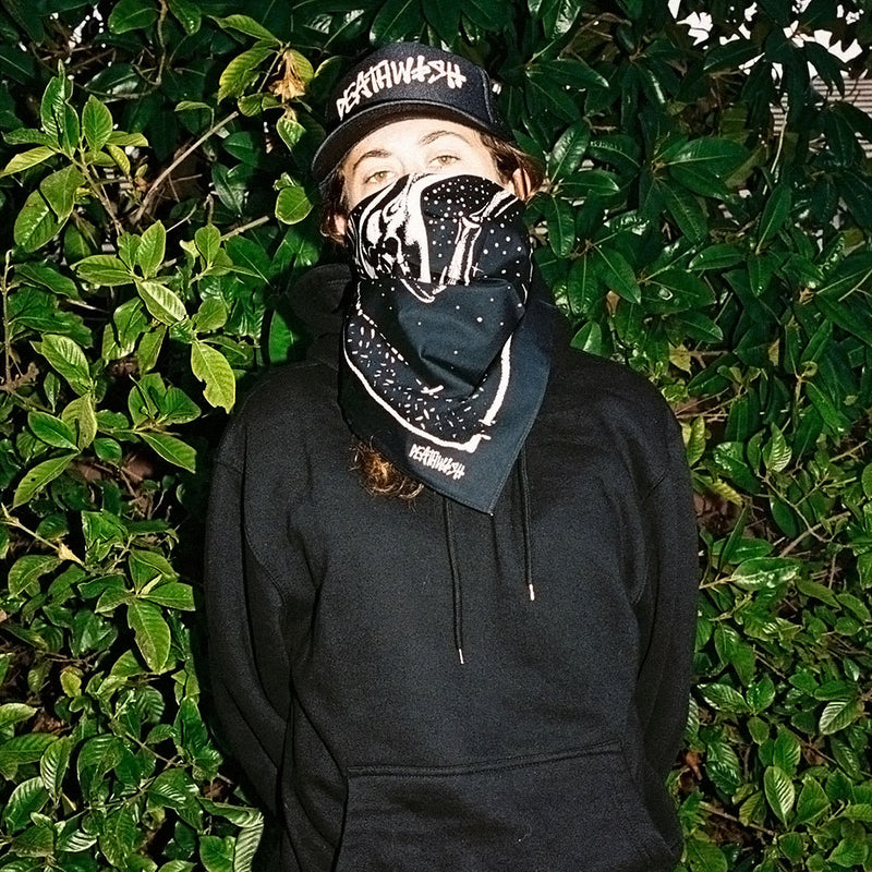 Deathwish Time Waits Bandana - Black