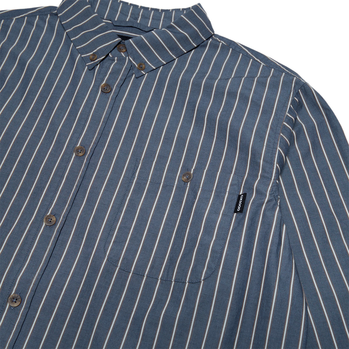 GX1000 Long Sleeve Button Down Shirt - Navy Striped – CCS