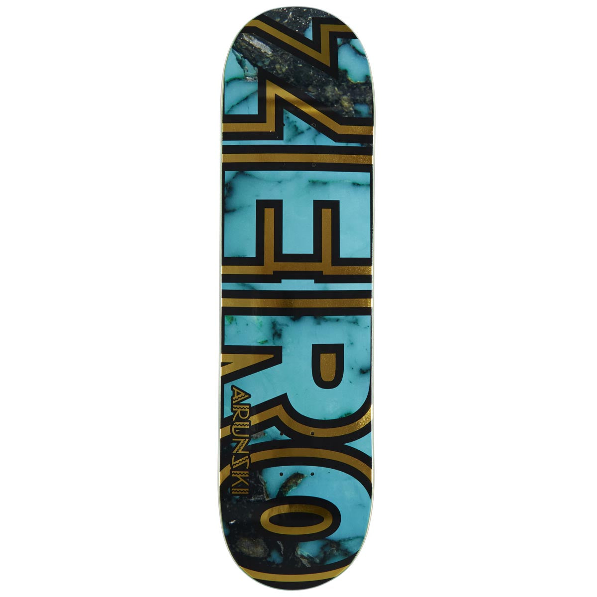 Zero Arunski Bold Skateboard Deck - Turquoise - 8.25