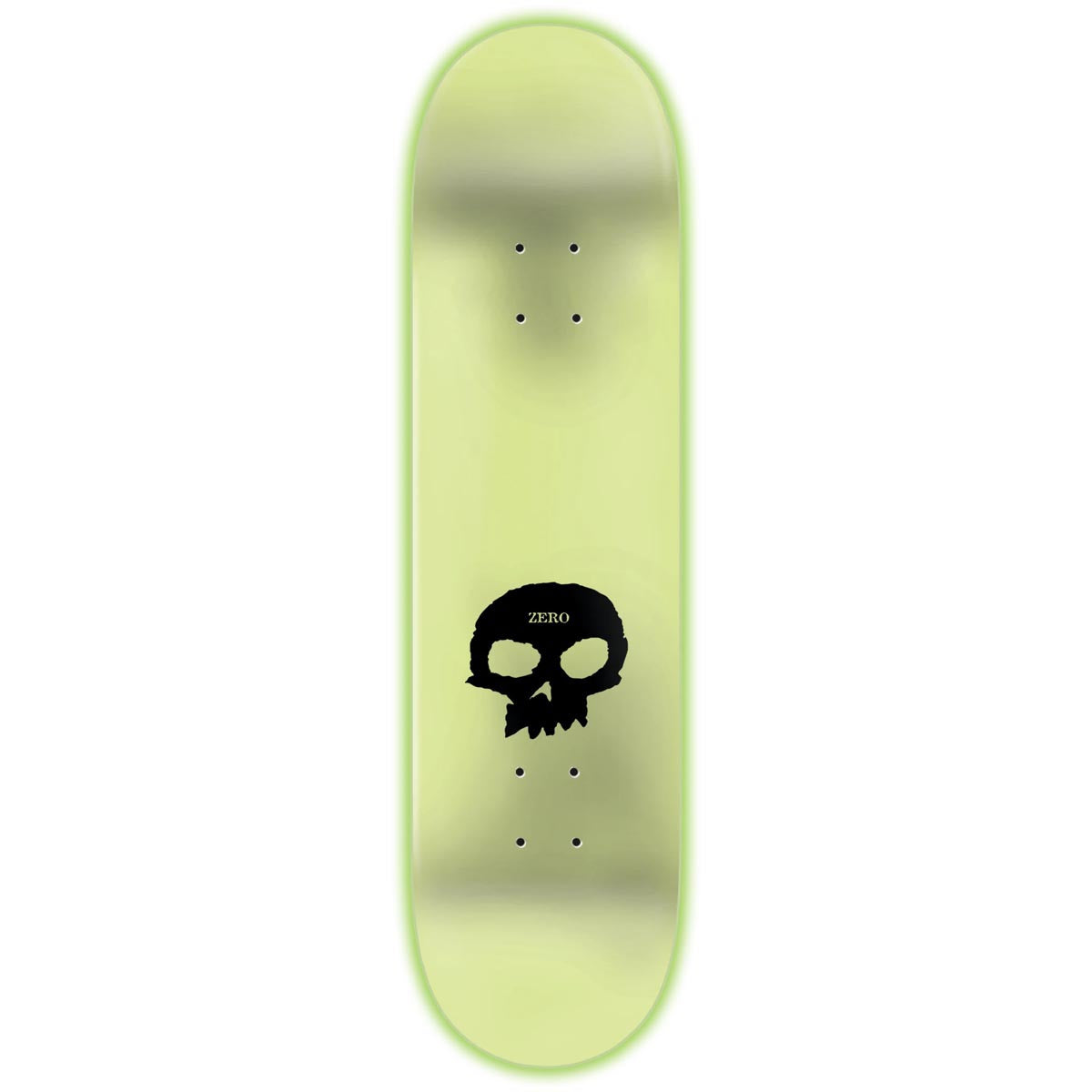 Zero 3 Skull Blood Skateboard Deck - Glow Skull - 8.25