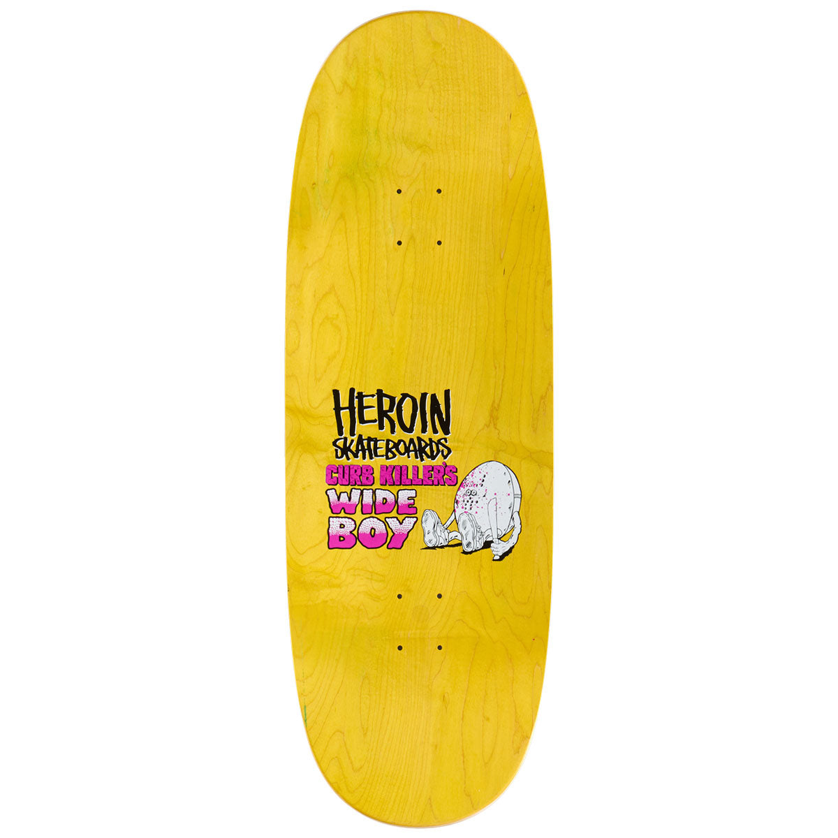 Heroin Curb Killer Wide Boy Skateboard Deck - 10.75