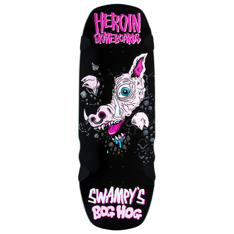 Heroin Swampy's Bog Hog Skateboard Deck - 10.75