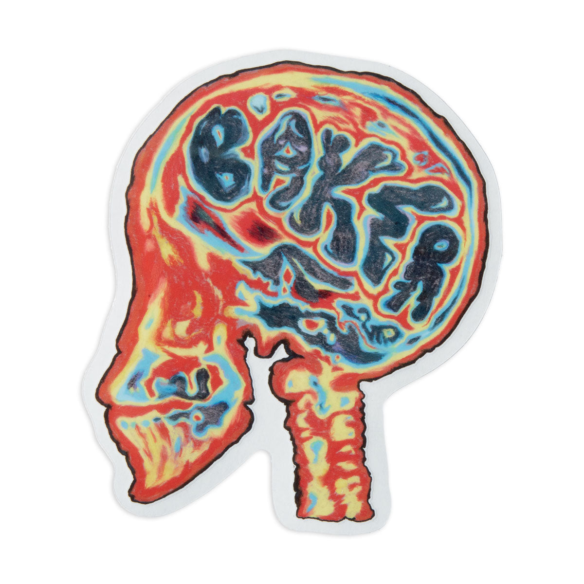 Baker Brain Donor Hawk Sticker image 1