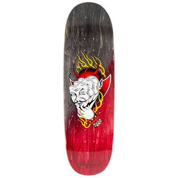 Welcome Diablo On A Boline 2.0 Skateboard Deck - Black/Red Stain - 9.50