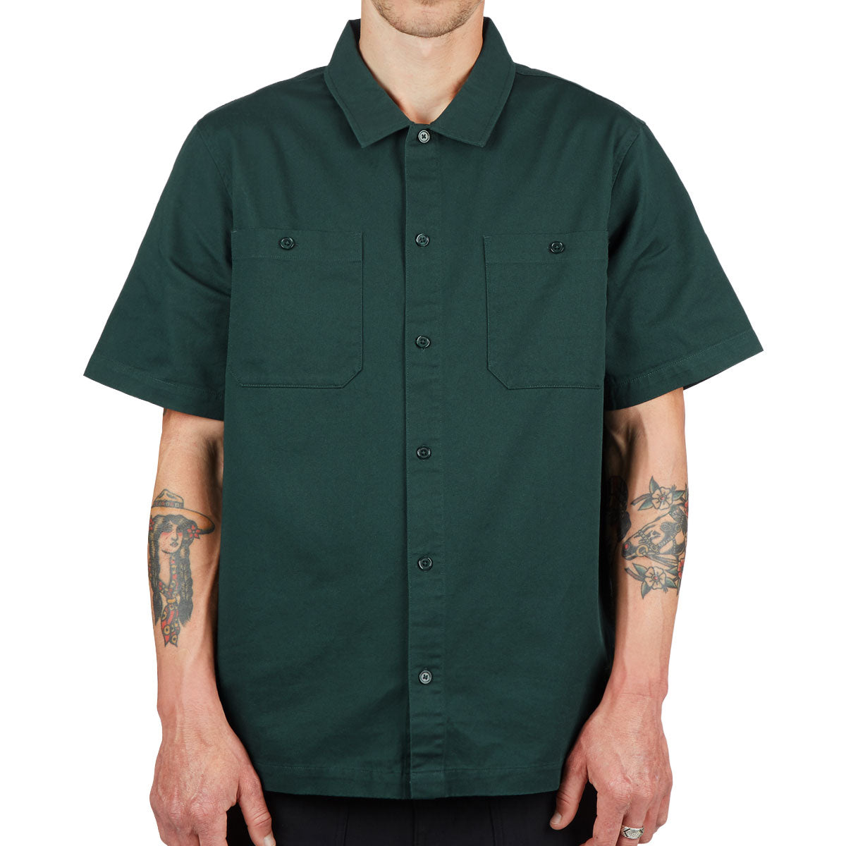 CCS Heavy Cotton Work Shirt - Hunter Green