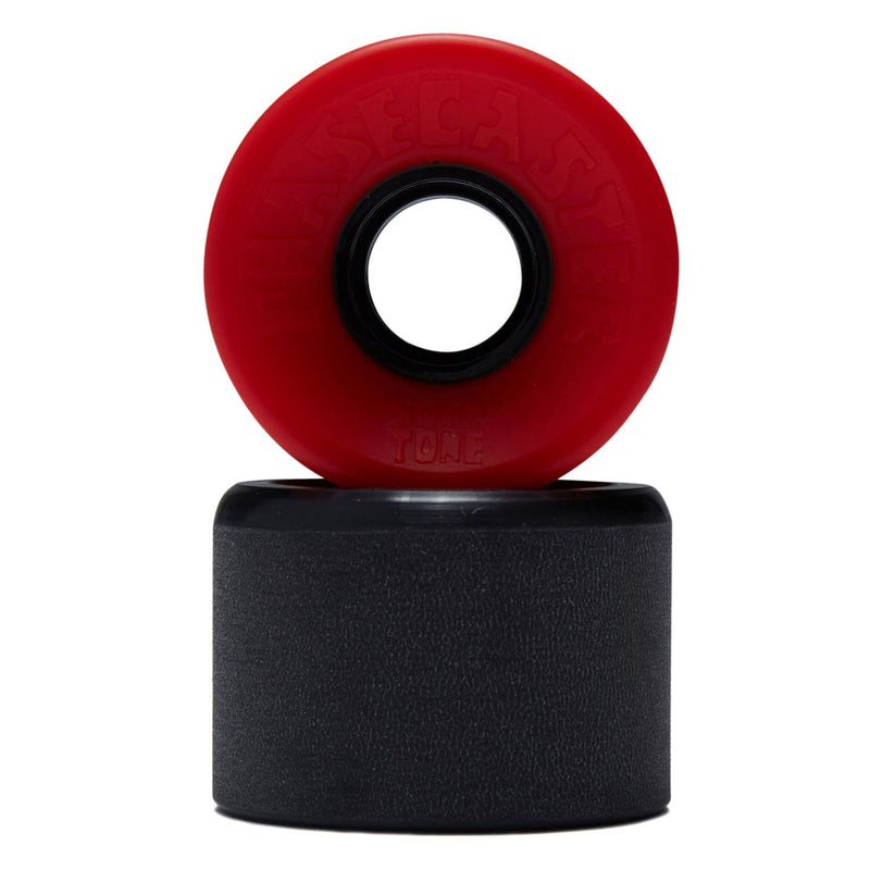 The Heated Wheel Phasecaster Sofa Tone 78a Cruiser Skateboard Wheels - Black/Red - 56mm