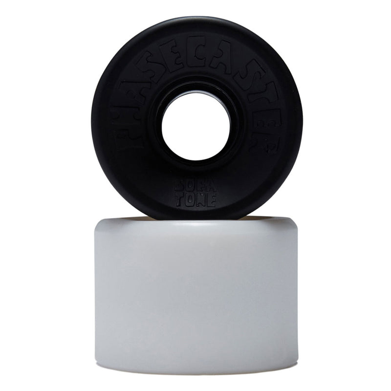 The Heated Wheel Phasecaster Sofa Tone 78a Cruiser Skateboard Wheels - Black/White - 56mm