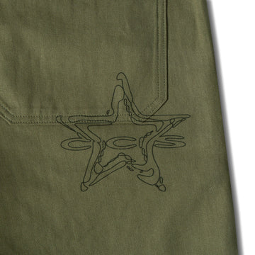 CCS Spiked Star Surplus Shorts - Olive