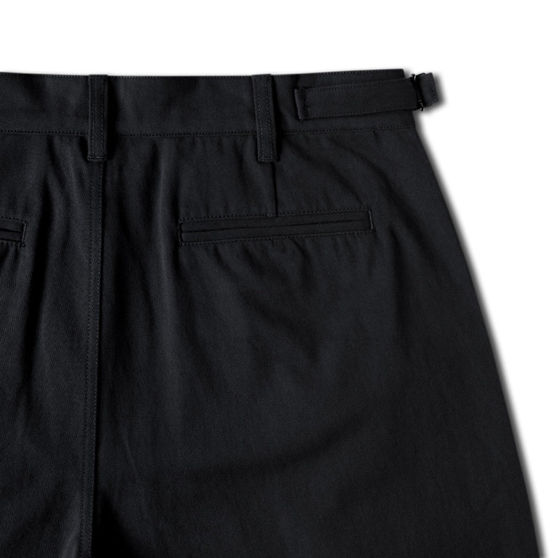 CCS Pleated Chino Shorts - Black