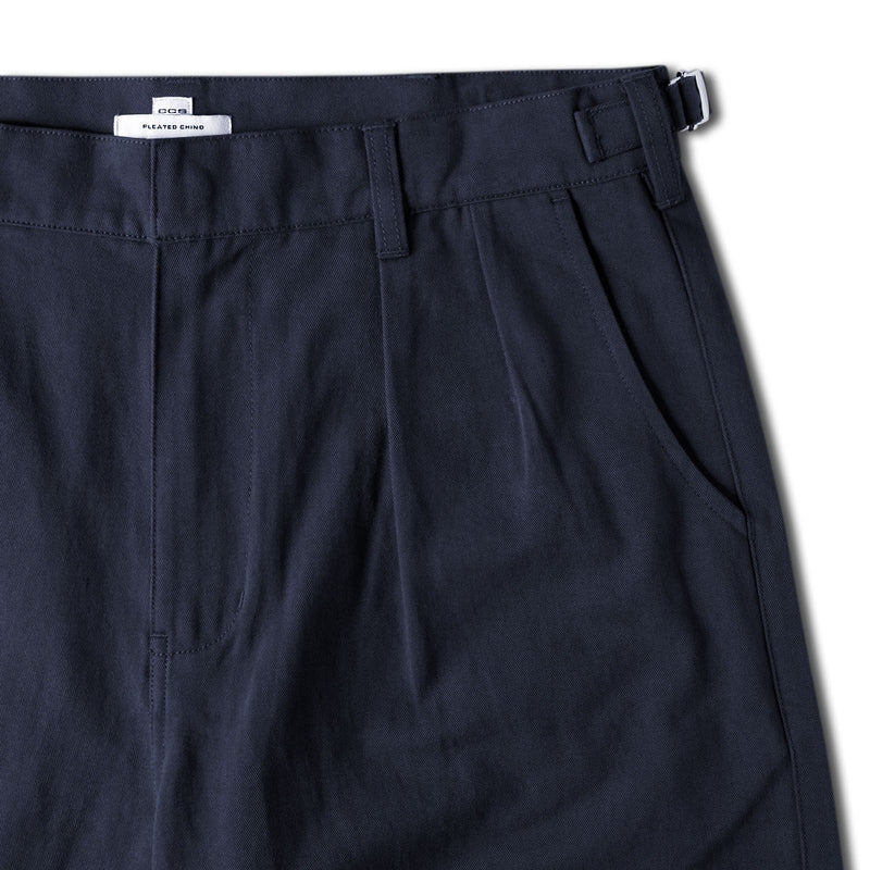 CCS Pleated Chino Shorts - Navy