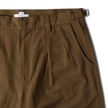 CCS Pleated Chino Shorts - Brown