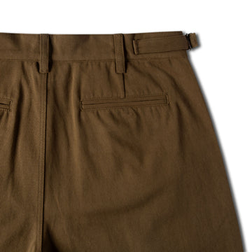 CCS Pleated Chino Shorts - Brown