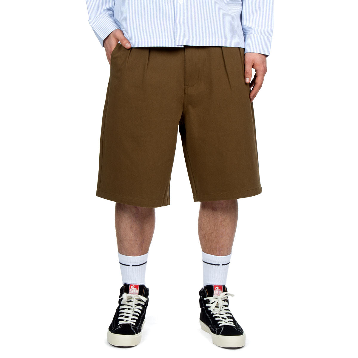 CCS Pleated Chino Shorts - Black