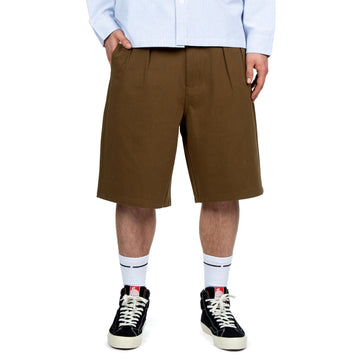 CCS Pleated Chino Shorts - Brown