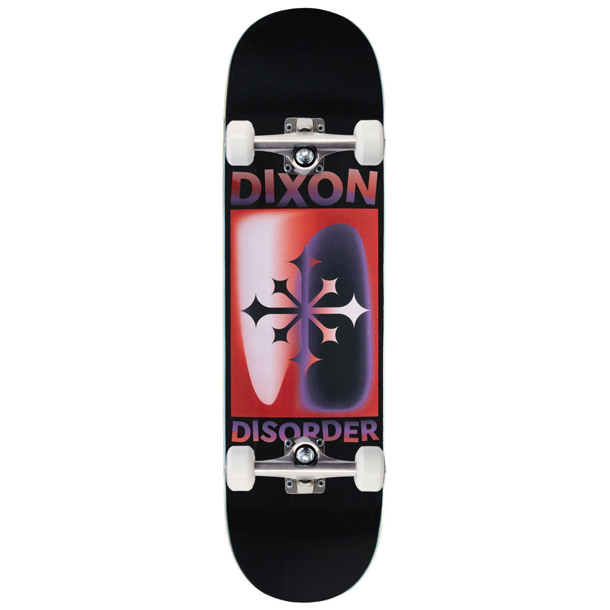 Disorder Gradient Clive Dixon Skateboard Complete - Black/Red - 8.50