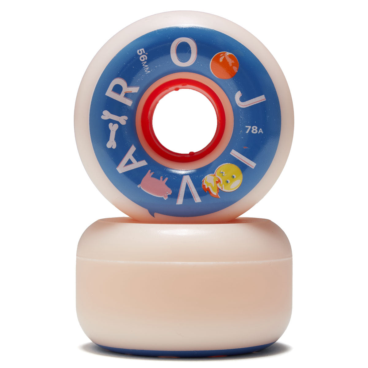 Jivaro Emoji-varo 78a Skateboard Wheels - 56mm - Salmon image 2