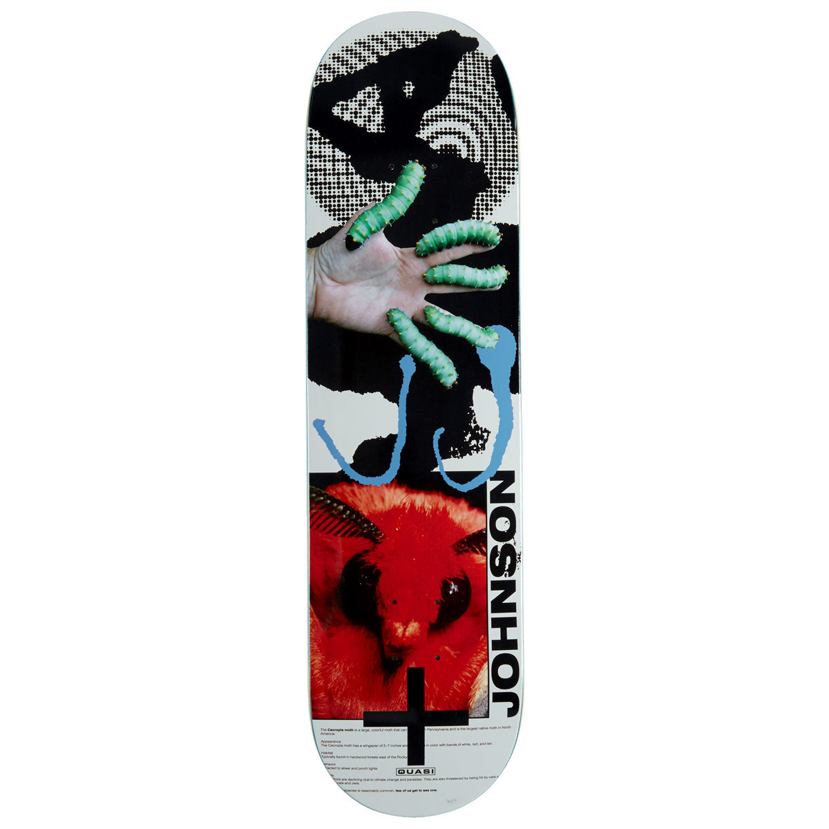 Quasi Johnson Mothhead Skateboard Deck - 8.25