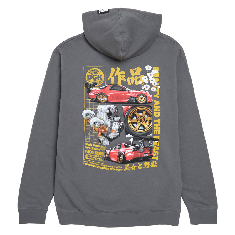 DGK Beauty And The Beast Hoodie - Charcoal