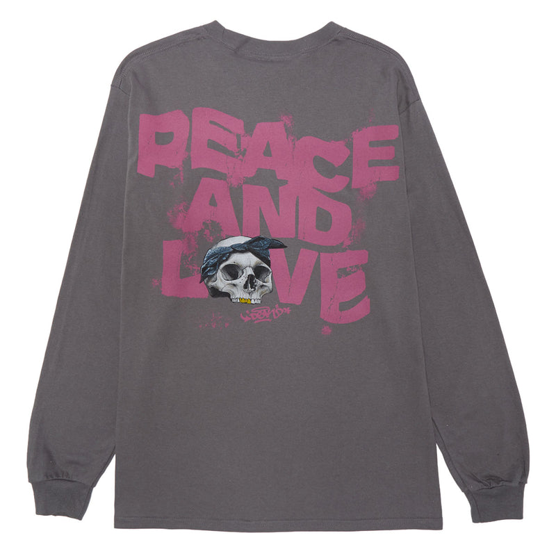 DGK Peace And Love Long Sleeve T-Shirt - Charcoal