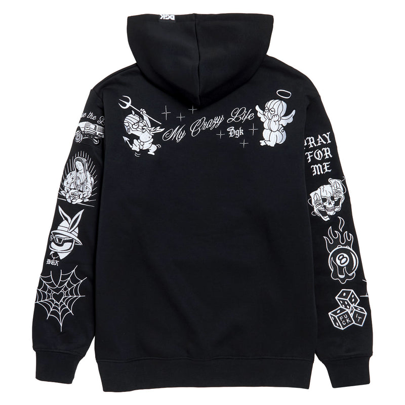 DGK Crazy Life Hoodie - Black