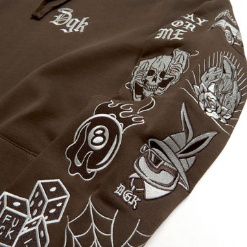 DGK Crazy Life Hoodie - Brown
