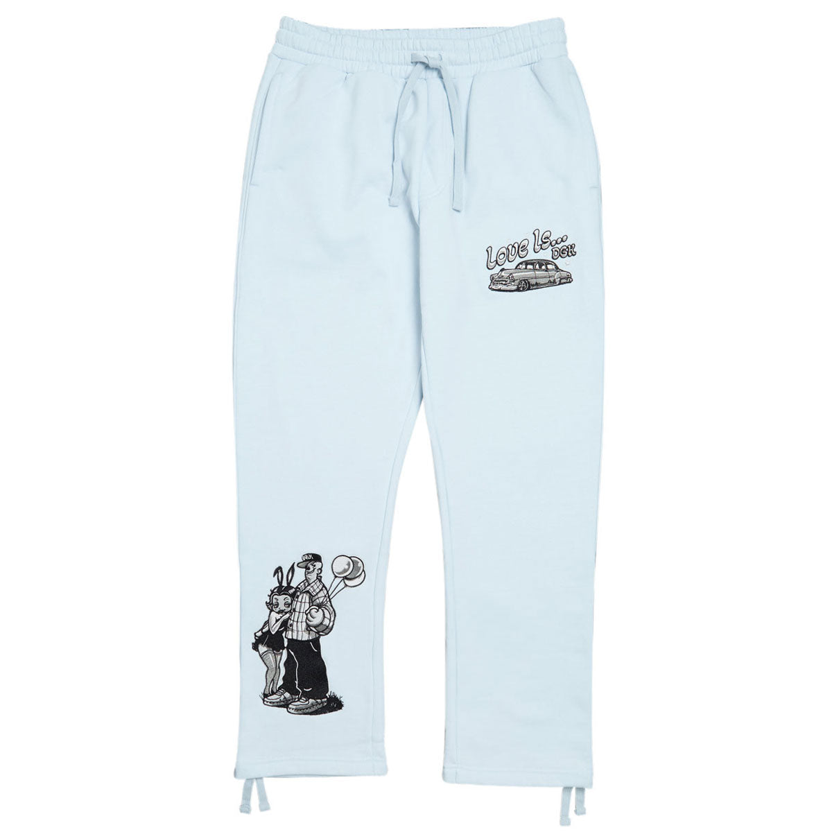 DGK Love Is... Fleece Pants - Powder Blue image 1