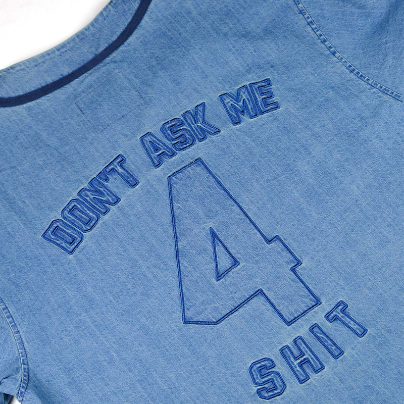 Snack Don’t Ask Baseball Jersey - Denim