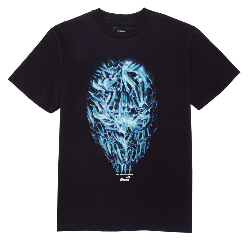 Snack Chrome Face T-Shirt - Black