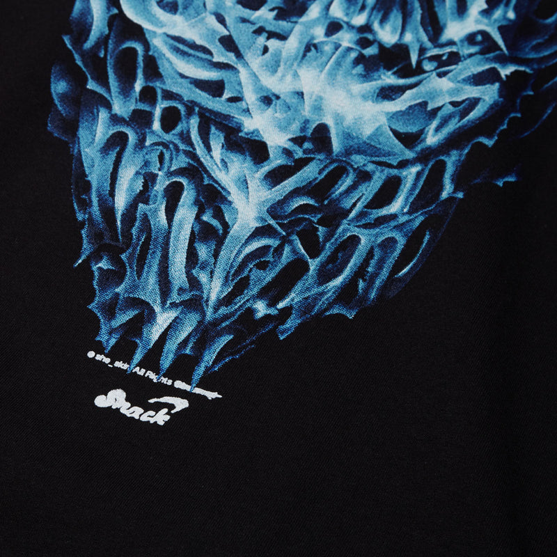 Snack Chrome Face T-Shirt - Black