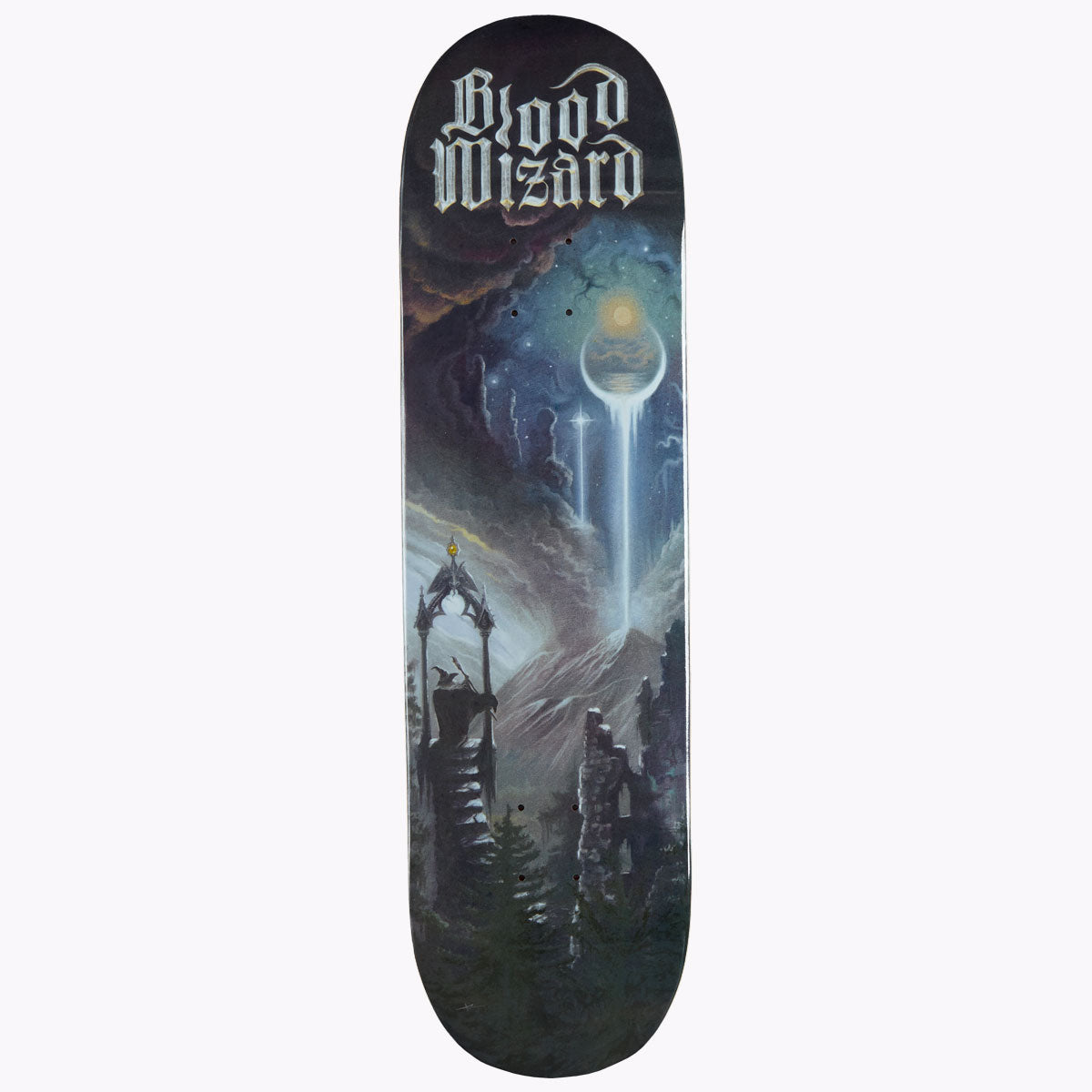 Blood Wizard Temple Skateboard Deck - 8.25