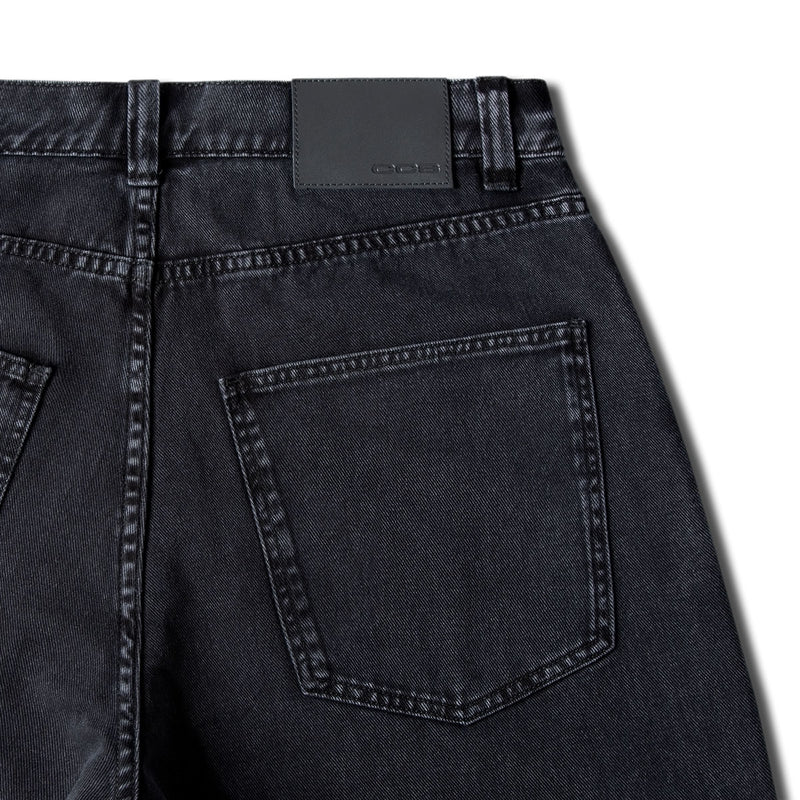 CCS Baggy Straight Denim Jeans - Acid Black