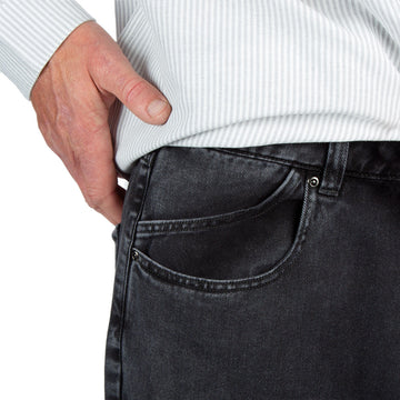 CCS Baggy Straight Denim Jeans - Acid Black