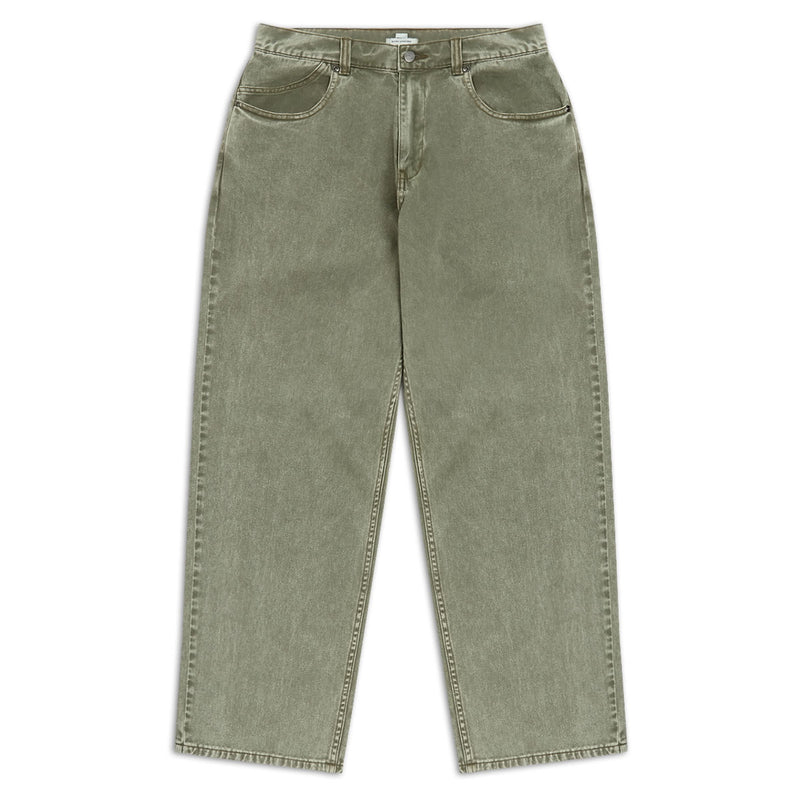 CCS Baggy Straight Denim Jeans - Faded Olive