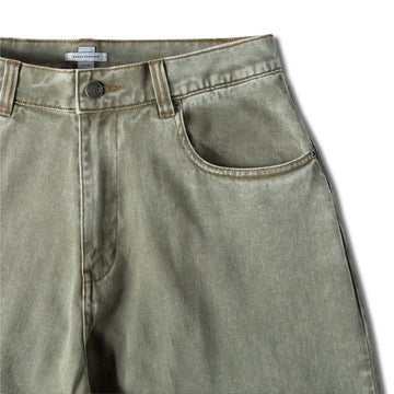 CCS Baggy Straight Denim Jeans - Faded Olive